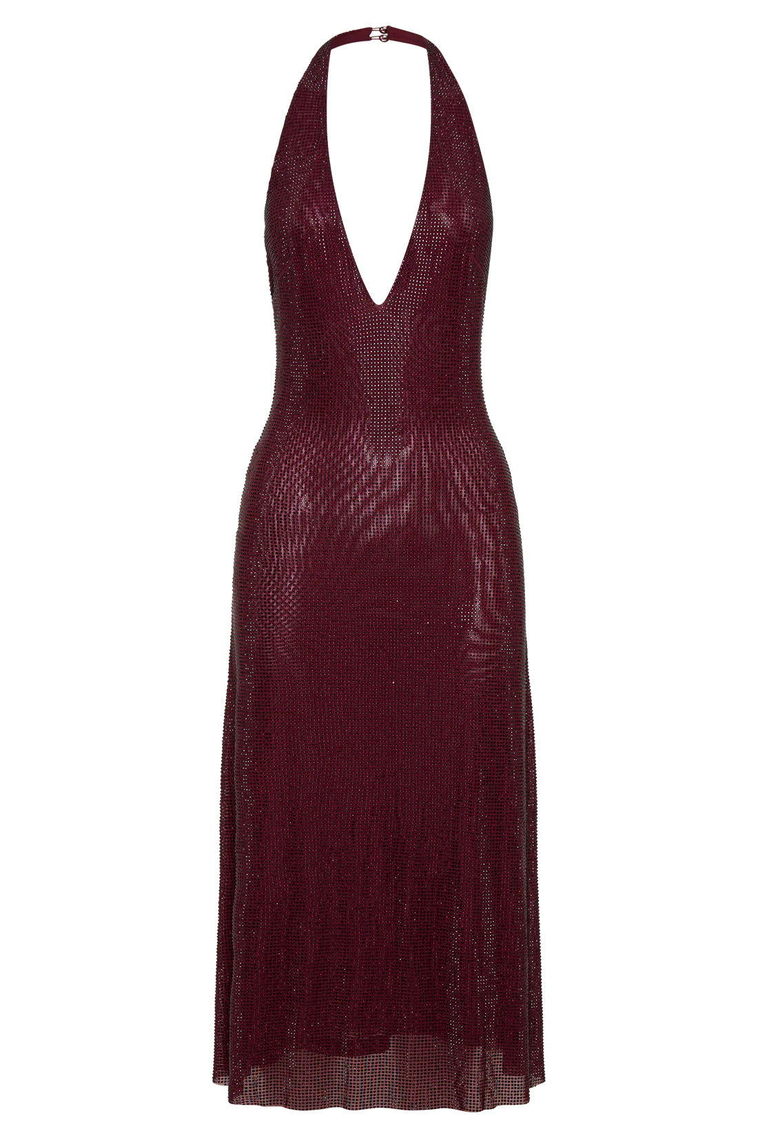 Sexy American Style Deep V-Neck Diamond Waist Cinched Dress