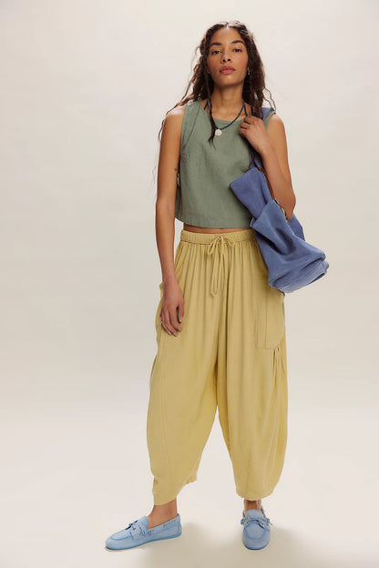 Lillusory Wide-Leg Linen Pants