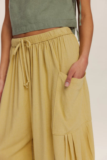 Lillusory Wide-Leg Linen Pants