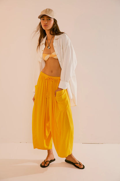 Lillusory Wide-Leg Linen Pants